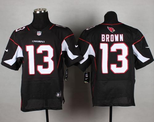 Nike Cardinals #13 Jaron Brown Black Alternate Men's Stitched NFL Vapor Untouchable Elite Jersey